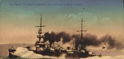 CPA Bateau Guerre La Patrie Cuirasse d'escadre 