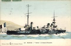 CPA Bateau Guerre Patrie Cuirasse d'escadre 