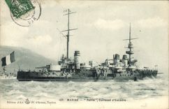 CPA Bateau Guerre Patrie Cuirasse d'escadre 