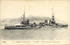 CPA Bateau Guerre Patrie Cuirasse d'escadre 