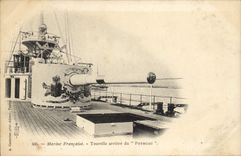 CPA Bateau Guerre Tourelle arriere du Pothuau 