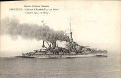 CPA Bateau Guerre Provence Cuirasse d'escadre 