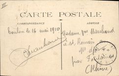 CPA Bateau Guerre Patrie Cuirasse d'escadre Battant pavillon du Vice Amiral Commandant en chef 