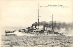 CPA Bateau Guerre Paris Cuirasse a turbines 
