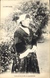 CPA Folklore Costume et coiffe de Quiberon 
