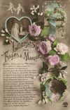 Vintage Postcard Fantaisie Woman Marriage Litanies of the girls has to marry Militaria