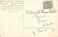 CPA Fantaisie Fleurs Poisson 1er Avril