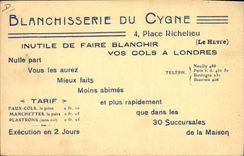 CPA Repassage Blanchissage Blanchisserie du cygne Vue d'ensemble de la 3eme section Boulevard Magenta Paris