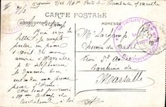 Vintage Postcard Dining Leffe Manufactures fabrics