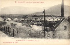 CPA Saint Michel sur Meurthe Vosges La filature Feltz incendiee 
