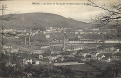 CPA Epinal Les usines du Champ du Pin Impression sur etoffes 