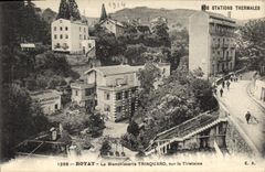 Postal Royat la lavandería Trinquard sobre el Tiretaine