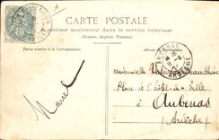 Vintage Postcard With the laundrette Young people from the Landes Washerwomen Laundrette