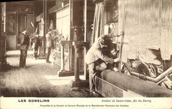 Vintage Postcard Paris the Goblins Workshop of high stringer known as of Berry