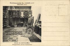 Vintage Postcard Etablissements Teases Beauvais Oise Salle of Preparation references of a collection SIGNAL