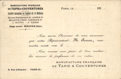 Vintage Postcard Etablissements Teases Beauvais Oise Salle of Preparation references of a collection SIGNAL