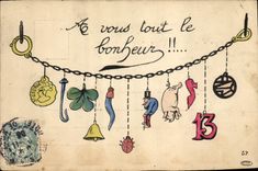 Postal Fantasia Ilustrador Felicidad