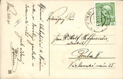 Postal Fantasia Ilustrador Niño Flores