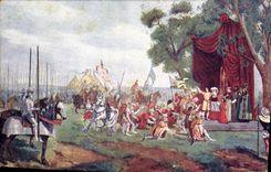 CPA Jeanne d'Arc Apres la victoire Champ de bataille de Patay 