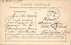 CPA Jeanne d'Arc Apres la ceremonie du sacre de Charles VII dans la cathedrale de Reims 