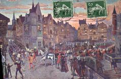 CPA Jeanne d'Arc Entree triomphale de Jeanne a Orleans 