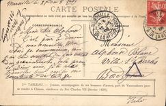 CPA Jeanne d'Arc accompagnee de six hommes d'armes 