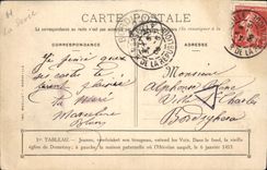 CPA Jeanne d'Arc conduisant son troupeau 