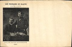 CPA Les troncons du glaive Paul et Victor Margueritte 1901