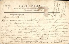 Postal Caballo Caballos Hípica la Remonta del PIN el tribunal colbert y la avenida Luis XIV Vista tomada del castillo