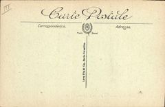 Postal Caballo Caballos Hípica Lamballe la remonta Avenida de la entrada