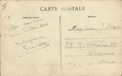 Postal Caballo Caballos Hípica la Remonta del PIN el castillo juntos Vista tomada de avenida Luis XIV