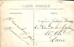 Postal Caballo Caballos Hípica Parque de St Cloud Industria láctea de la remonta de la Puerta Amarilla Vaca CUMBRE