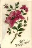 CPA Fantaisie Ste Catherine Fleurs 