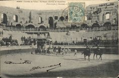 CPA Corrida Course de taureaux Nimes Corrida de Toros El paseo 