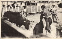 CPA Corrida Course de taureaux Le Descabello a Pulso 