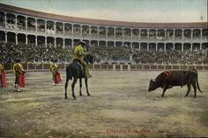 CPA Corrida Course de taureaux Citando a la pica 