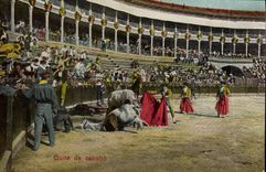 Postal Corrida Corrida de toros Quite de Cabalto
