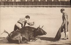 CPA Corrida Course de taureaux La puntilla 