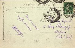 CPA Bateau de Guerre Paris Cuirasse a turbines 