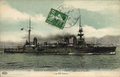 Vintage Postcard Warship Fatherland Armours squadron