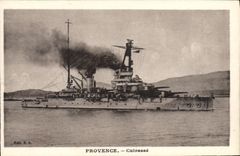Vintage Postcard Warship Provence Armours