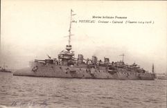 CPA Bateau de Guerre Pothuau Croiseur Cuirasse
