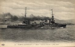 CPA Bateau de Guerre Patrie Cuirasse d'escadre
