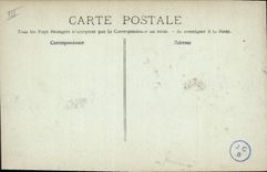 Vintage Postcard Warship Pothuau Croiseur Armours 2nd class