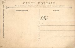 Vintage Postcard Warship Paris Armours Construit squadron by the building sites of Seyne