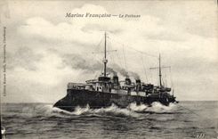 Vintage Postcard Warship Pothuau