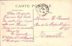 CPA Bateau de Guerre Paris Cuirasse d'escadre Dreadnought