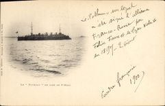 CPA Bateau de Guerre Le Pothuau en rade de St Malo