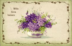 CPA Fantaisie Fleurs 