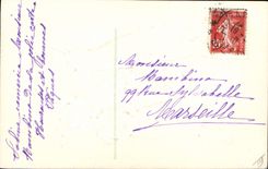 Vintage Postcard Fantasy Woman Rabbit (in relief)